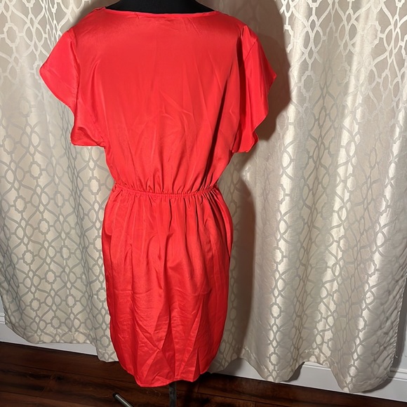 Massimo coral color dress size M with pockets - Picture 4 of 8